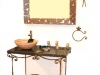 Mobile bagno con lastra in basalto realizzata da 